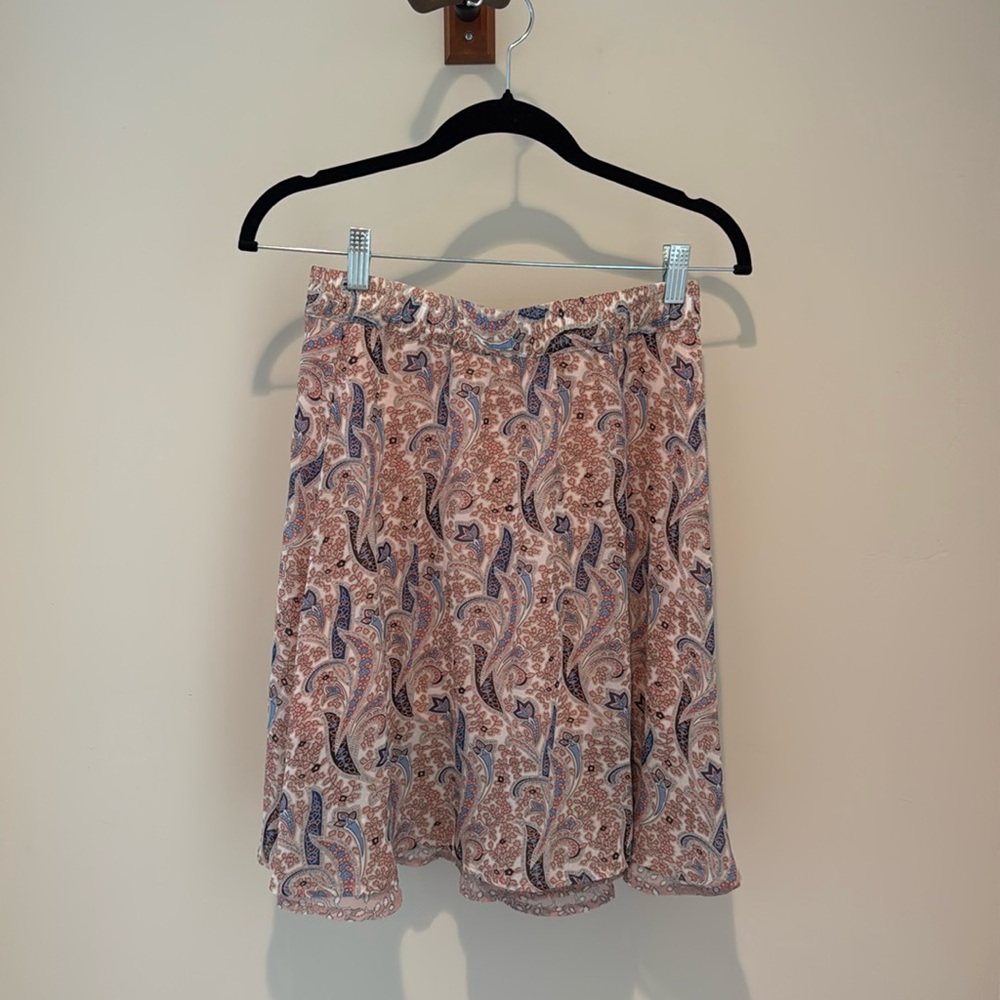 ESQUALO US sz 6 paisley skirt